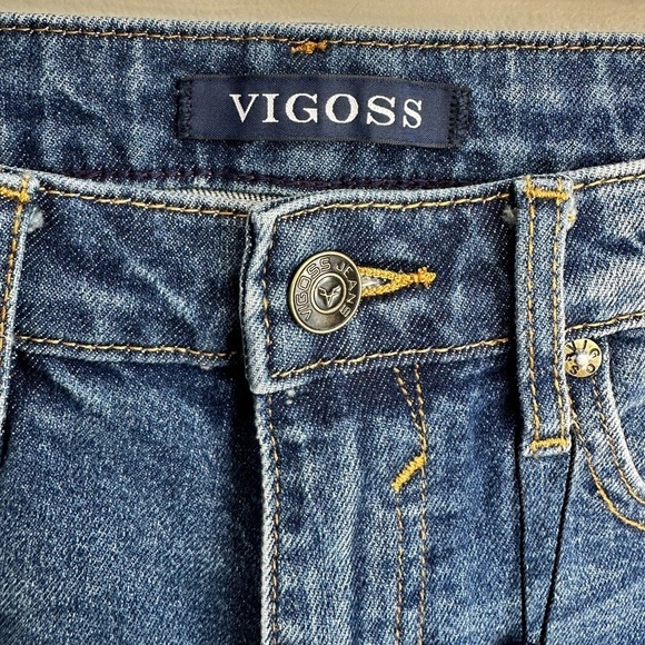 NWT Vigoss Friday Tapered High Rise Boyfriend Jeans Medium Blue Wash Size 26 - Picture 9 of 15